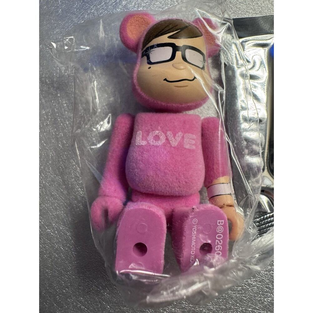 MEDICOM BEARBRICK SERIES 26 Artist SECRET Flocked Love Shingo Fugimori